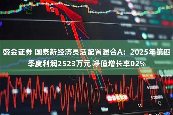 盛金证券 国泰新经济灵活配置混合A：2025年第四季度利润2523万元 净值增长率02%