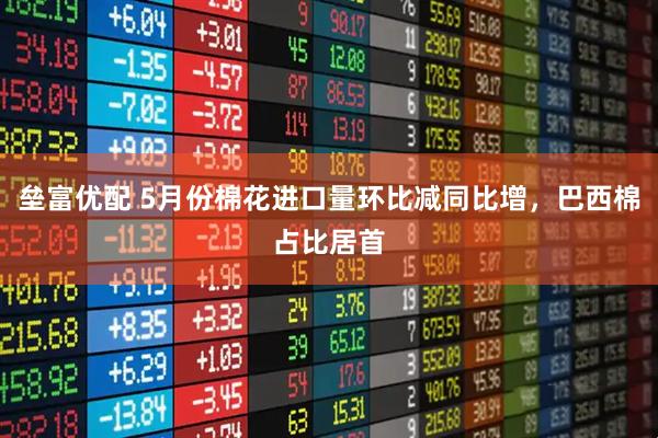 垒富优配 5月份棉花进口量环比减同比增，巴西棉占比居首