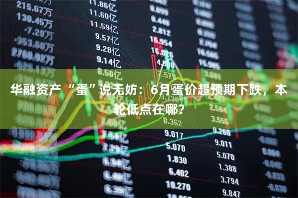 华融资产 “蛋”说无妨：6月蛋价超预期下跌，本轮低点在哪？